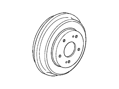 Honda 42610-TR3-A50 Drum, Rear Brake