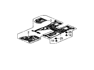 Honda 74110-TR3-A10 Cover Assembly, Engine (Lower)