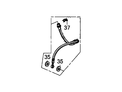 Honda 01465-TX6-A03 Hose Set, Left Front Brake