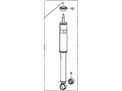 Honda 52610-TS8-B32 Shock Absorber Assembly, Rear