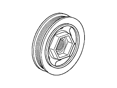 Honda 13810-R1A-A02 Pulley Complete Crank