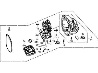 Honda 76258-TR3-A31