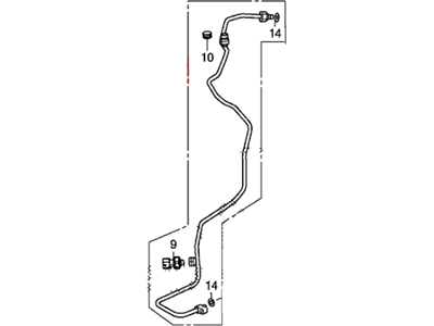 Honda 80341-TS9-A01 Pipe Complete Receive