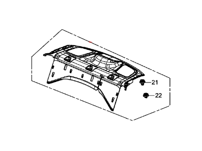 Honda 84505-TS8-A02ZB Tray, RR. *NH686L* (WARM GRAY)