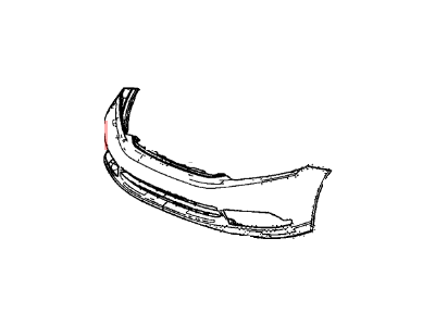 Honda 04711-TS8-A90ZZ Face, Front Bumper (Dot)