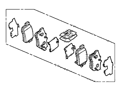 Honda 43022-TR0-A01 Set, Pad Rear