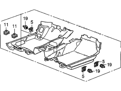 Honda 83301-TE0-A03ZA Carpet As*NH167L*