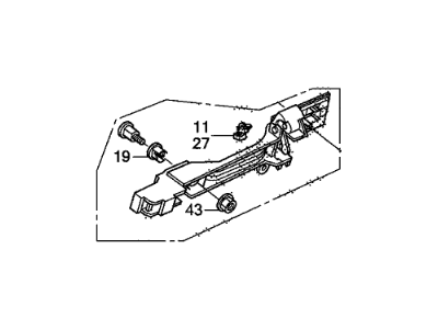 Honda 72142-TA5-A01 Base, R.