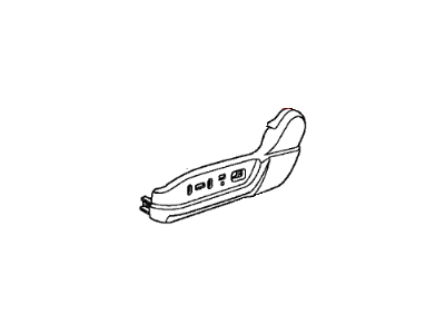 Honda 81638-TE0-A41ZB Cover, L. FR. Seat Reclining *YR327L* (PEARL IVORY)