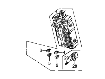 Honda 38200-TE0-A12 Box Assembly, Driver Fuse