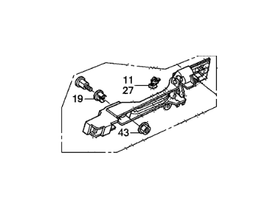 Honda 72182-TA5-A01 Base, L.