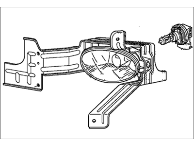 Honda 33901-TE0-315 Foglight Unit, Passenger Side