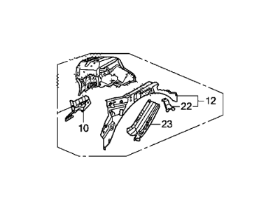 Honda 60700-TA5-A00ZZ Wheelhouse, L. FR.