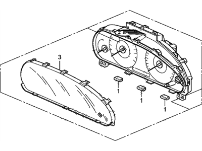 Honda 78100-TE0-A13 Meter Assembly, Combination