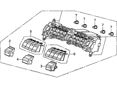 2011 Honda Accord A/C Switch - 79600-TA0-L03ZF