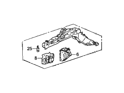 Honda 60910-TA5-A00ZZ Frame, L. FR. Side