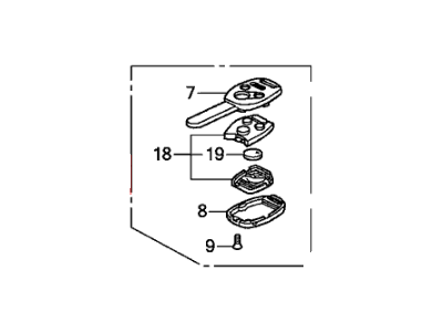 Honda 35118-TE0-A10 Key, Immobilizer & Transmitter (Blank)