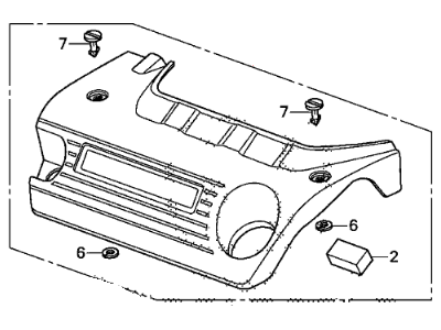 Honda 17122-R70-A10 Cover Assembly, Engine