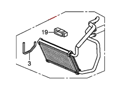 Honda 79115-TA0-A01 Core Sub-Assembly, Heater