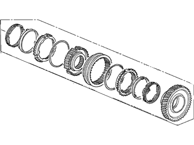 Honda 23432-PYZ-305 Gear Set, Countershaft Second