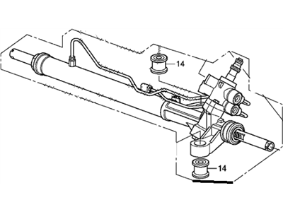 2010 Honda Accord Rack And Pinion - 53601-TE1-A02