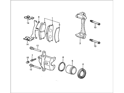 1983 Honda Civic Brake Caliper - 45210-SA5-602