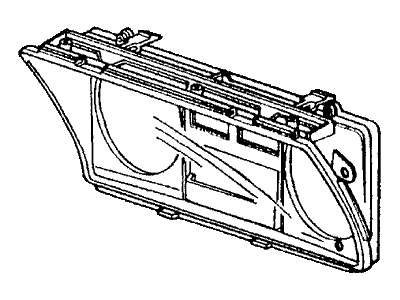 1981 Honda Civic Gauge Trim - 37112-SA8-672