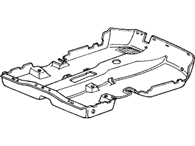 Honda 72820-SA0-770ZE Floor Mat *YR41L* (LIGHT BROWN)