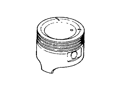 Honda 13102-PA6-020 Piston (Over Size) (0.25)