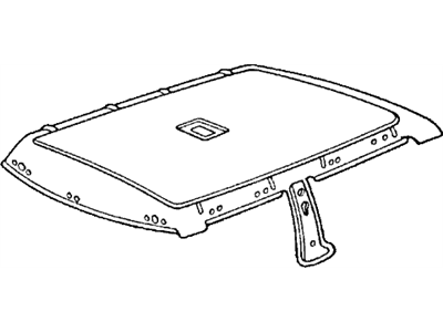 Honda 71800-SA8-672ZA Lining Assy., Roof *Y8L* (WARM WHITE)