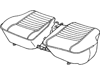 Honda 78110-SA8-681ZA Cushion Assy., RR. Seat *NH41L* (TENDER GRAY)