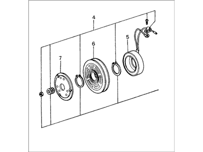 1981 Honda Civic A/C Clutch - HT-C3963