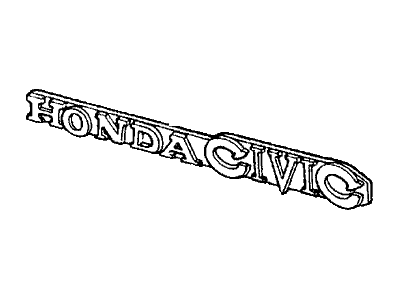 1981 Honda Civic Emblem - 87301-SA8-000