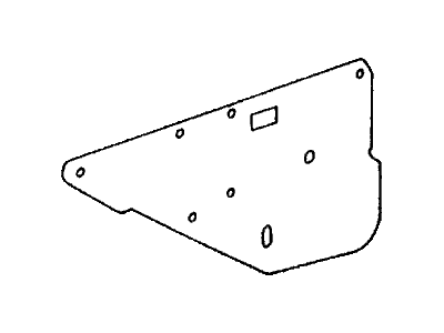 Honda 76826-SA1-000 Seal, RR. Door Hole