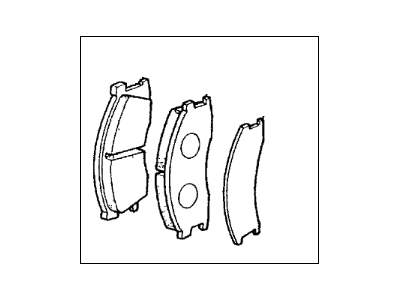 1982 Honda Civic Brake Pad Set - 45022-693-601