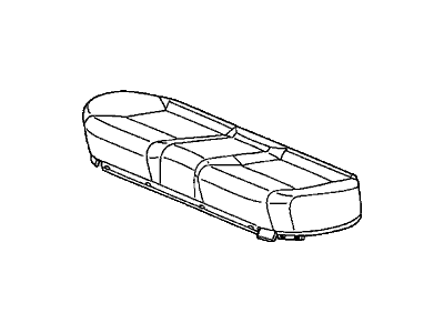 Honda 82131-SNE-A21ZA Cover, Rear Seat Cushion Trim (Atlas Gray)