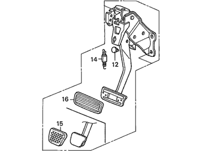 Honda 46600-S5F-A03 Pedal Assy., Brake