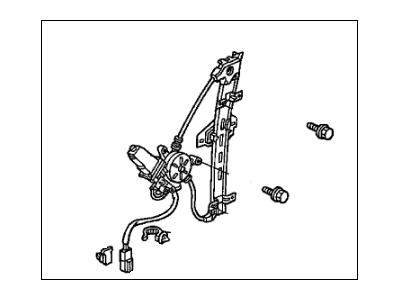 Honda 72250-S5A-A05 Regulator, Left Front