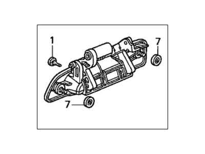 2005 Honda Civic Door Handle - 72680-S5D-A11ZR