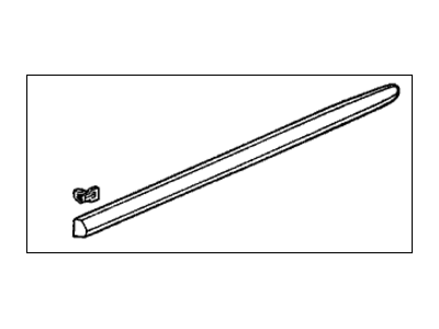 Honda 75323-S5D-A01ZR Protector, L. RR. Door *R525P* (TANGO RED PEARL)