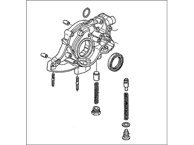 Honda 15100-PLC-003 Pump Assembly, Oil (Yamada)