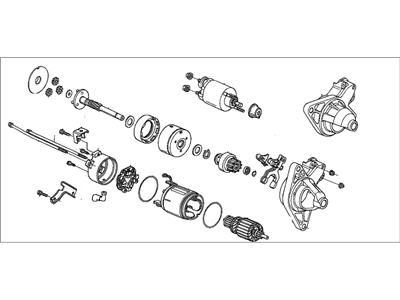 Honda 31200-PLR-A02 Starter Motor Assembly (Dsdeu) (Denso)