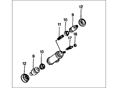 Honda 43300-663-003 Cylinder Assembly, Rear Wheel