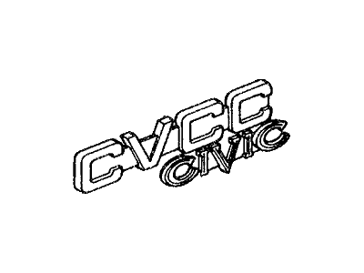 Honda 87303-659-004 Emblem, Rear (Cvcc Civic)