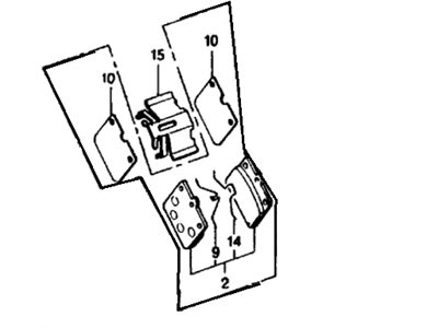 Honda 06045-663-671 Brake Pad Kit, Disk