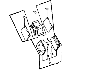 Honda 45022-663-307 Pad Set