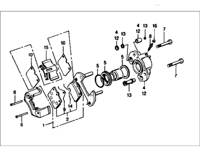 1977 Honda Civic Brake Caliper - 45230-663-674