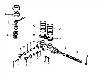 Honda 46100-663-672 Master Cylinder Assembly