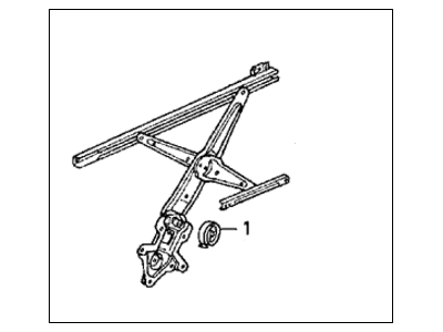 1996 Honda Odyssey Window Regulator - 72711-SX0-003