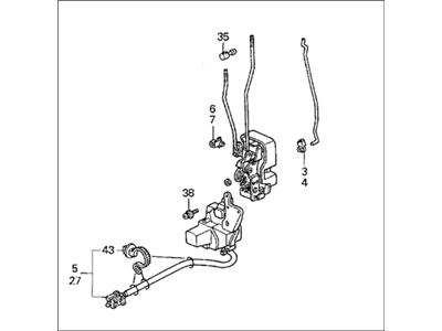 1998 Honda Odyssey Door Lock Actuator - 72110-SX0-A01